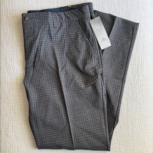 Adidas Charcoal Checkered  Golf Trousers